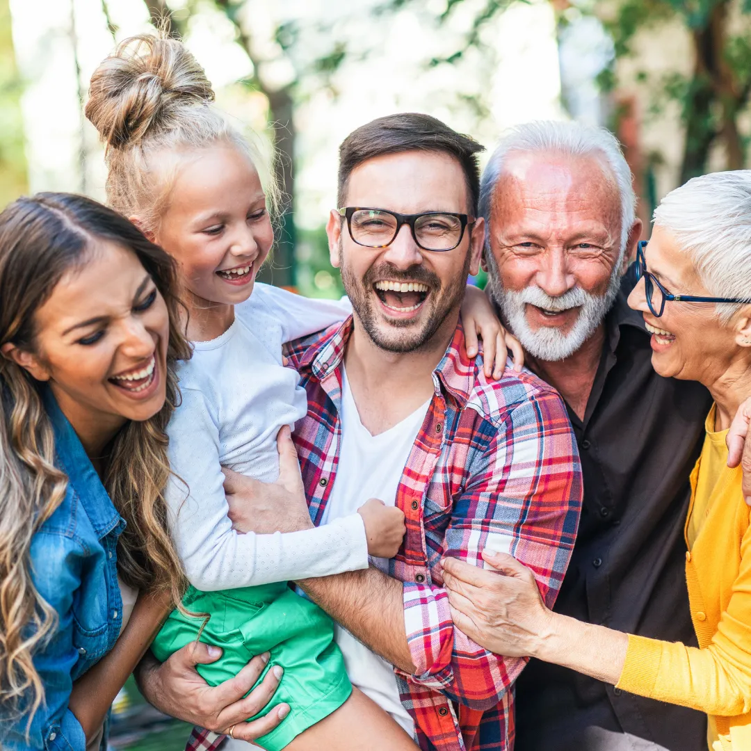 Family with financial advisor discussing multigenerational planning